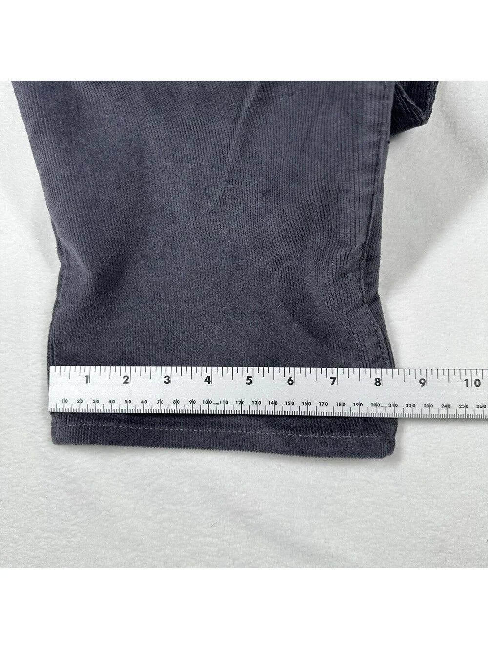 Levi's Ribcage Straight Ankle Corduroy Pants Grey Women's 28x27, NEW WITH TAGS